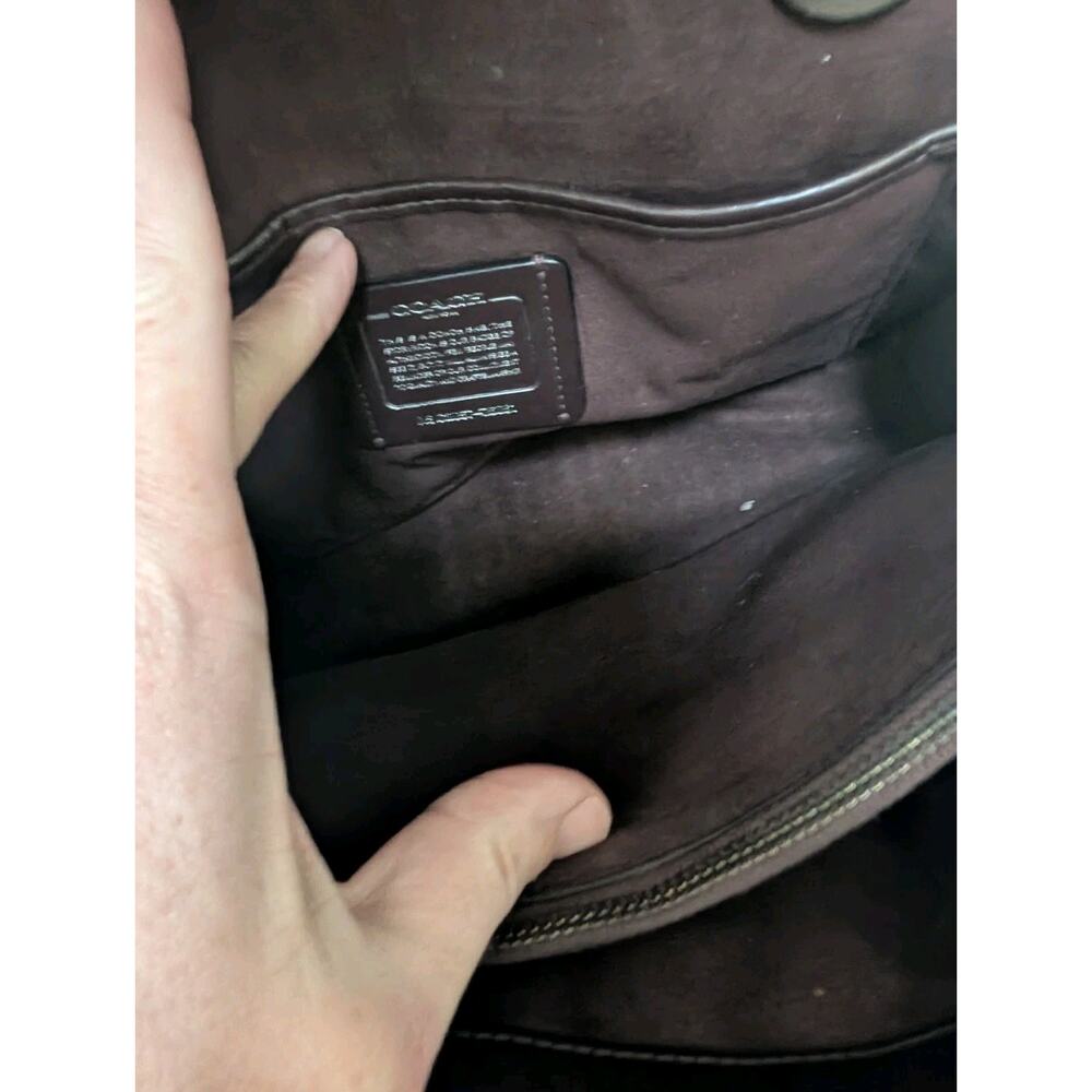 COACH Parker Quilted Black Shoulder Bag with Chain Strap - Picture 13 of 16